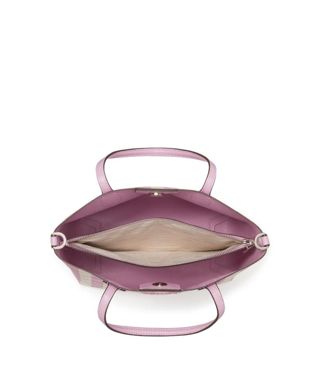 Bleecker Gingham Printed Pvc Medium Crossbody Tote