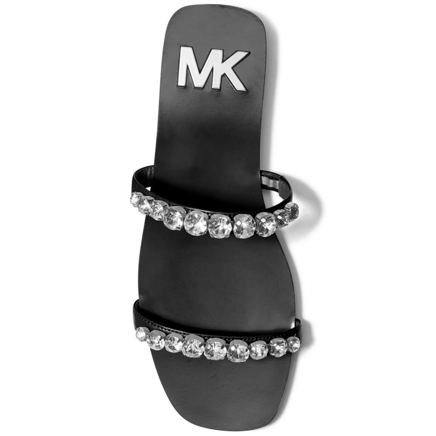 Women's Jessa Rhinestone Slip-On Double Strap Slide Sandals