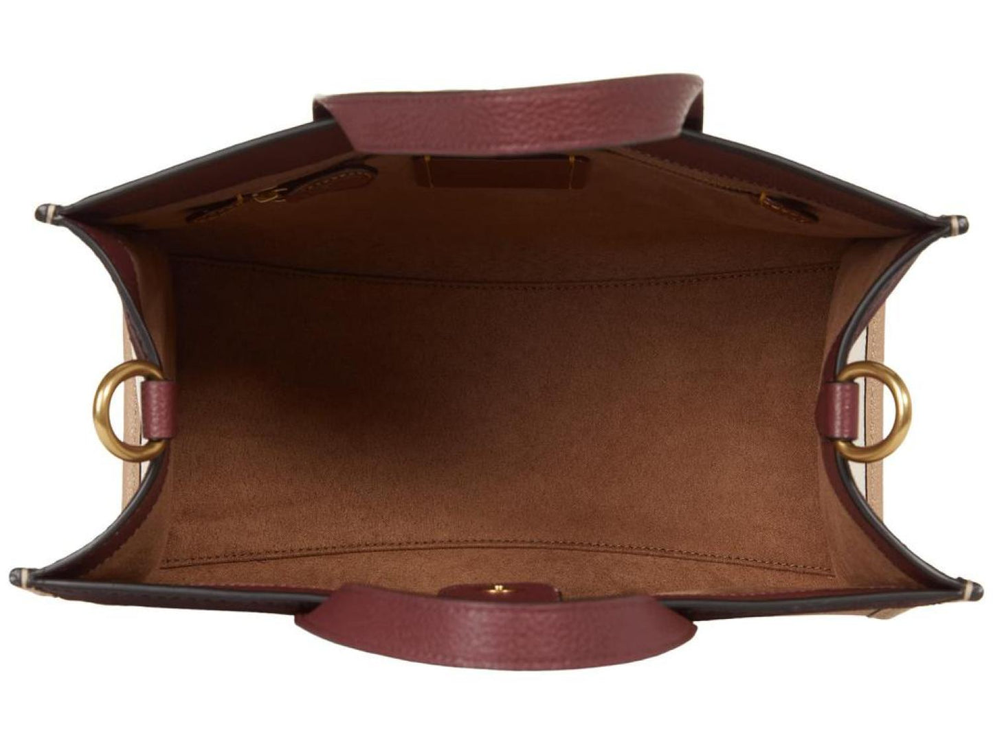 Colorblock Suede Trim Coach Badge Field Tote 30