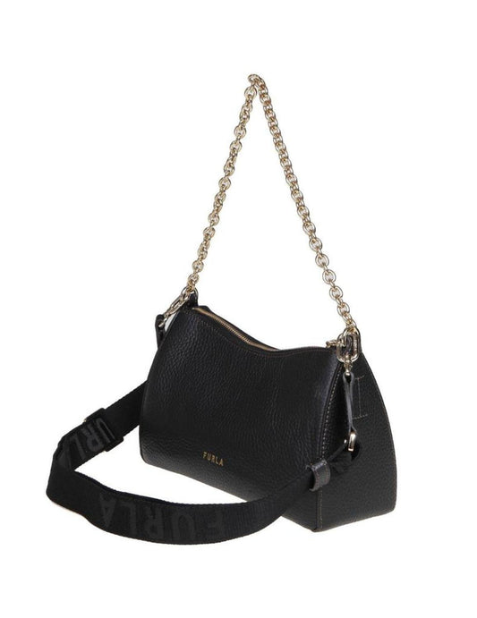 Furla Primula Logo Plaque Chain-Linked Shoulder Bag