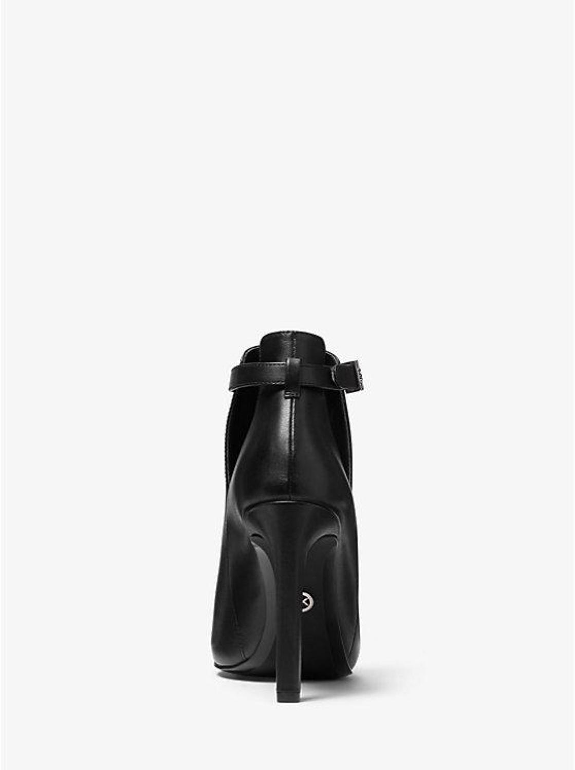 Lawson Leather Open-Toe Ankle Boot