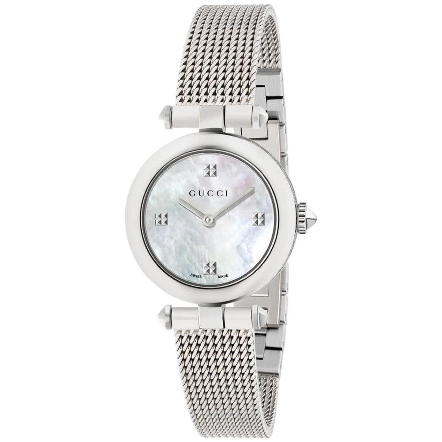 Women's Swiss Diamantissima Stainless Steel Mesh Bracelet Watch 27mm YA141504