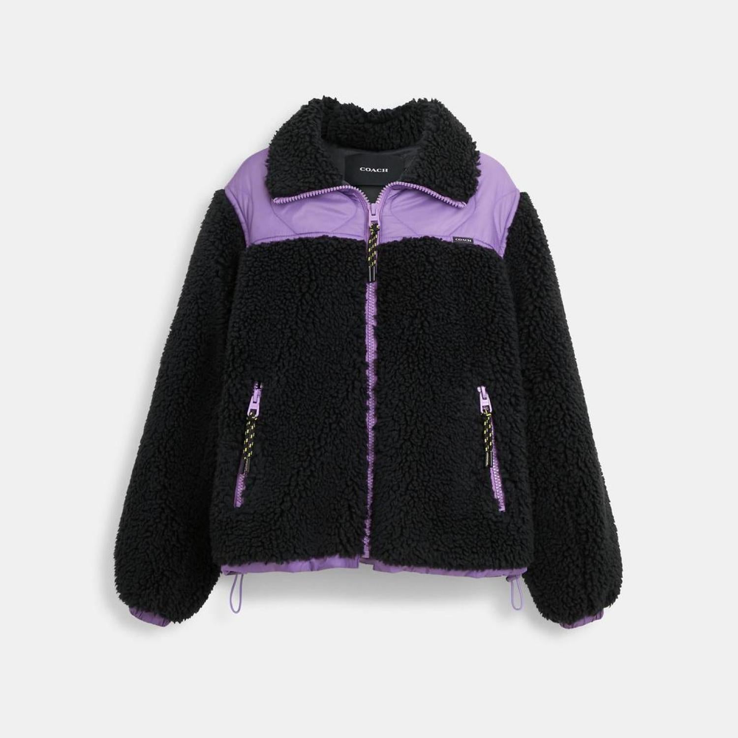 【COACH】Quilted Sherpa ジップアップ 在庫確認下さい CL281 Coach Outlet Quilted Sherpa Zip Up