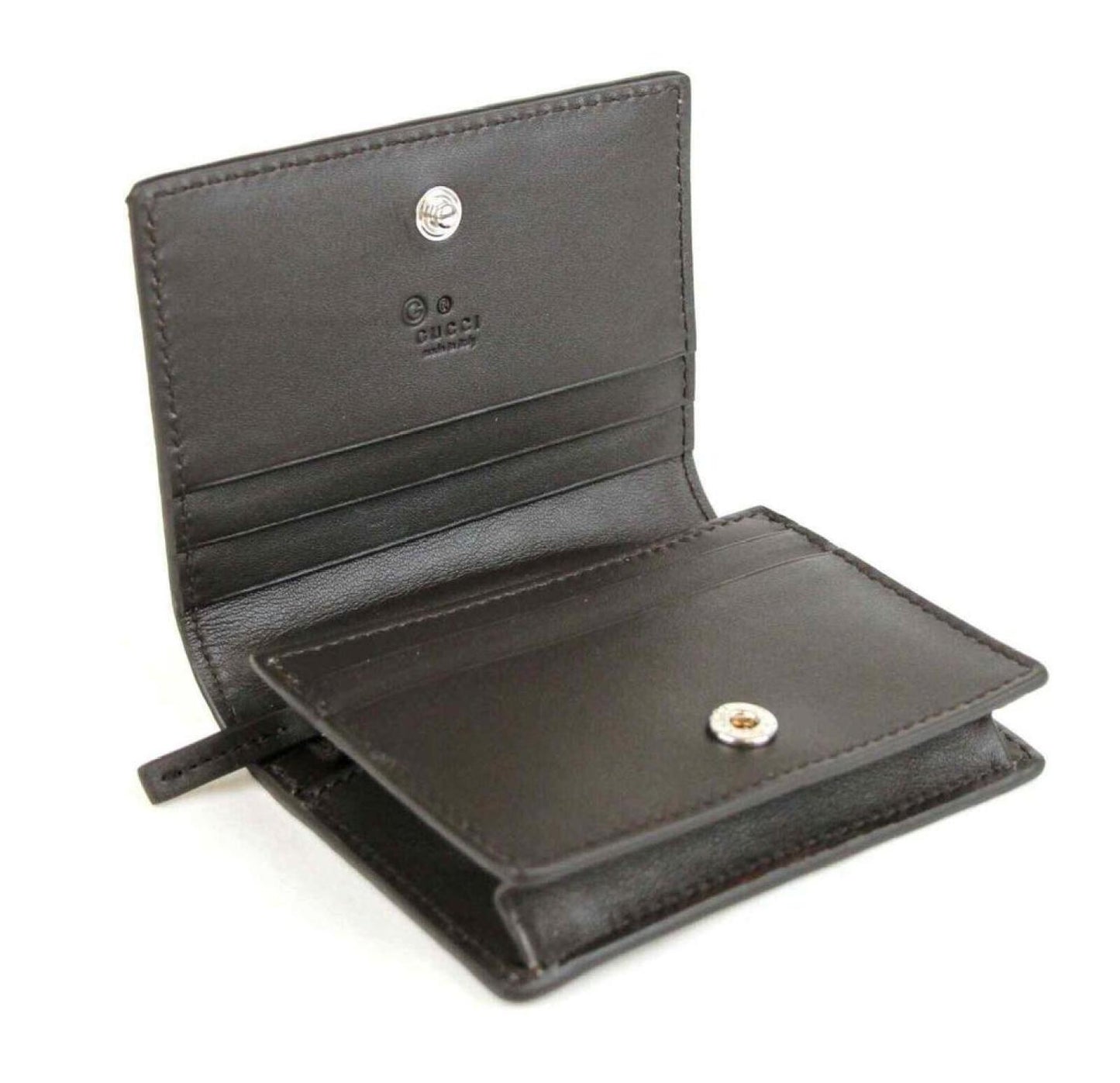 Gucci Men's Microguccissima Leather Bi-fold Card Case Wallet