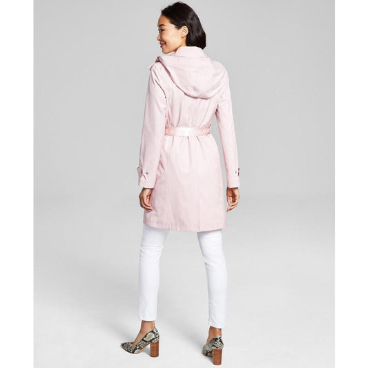 Women's Hooded Belted Trench Coat