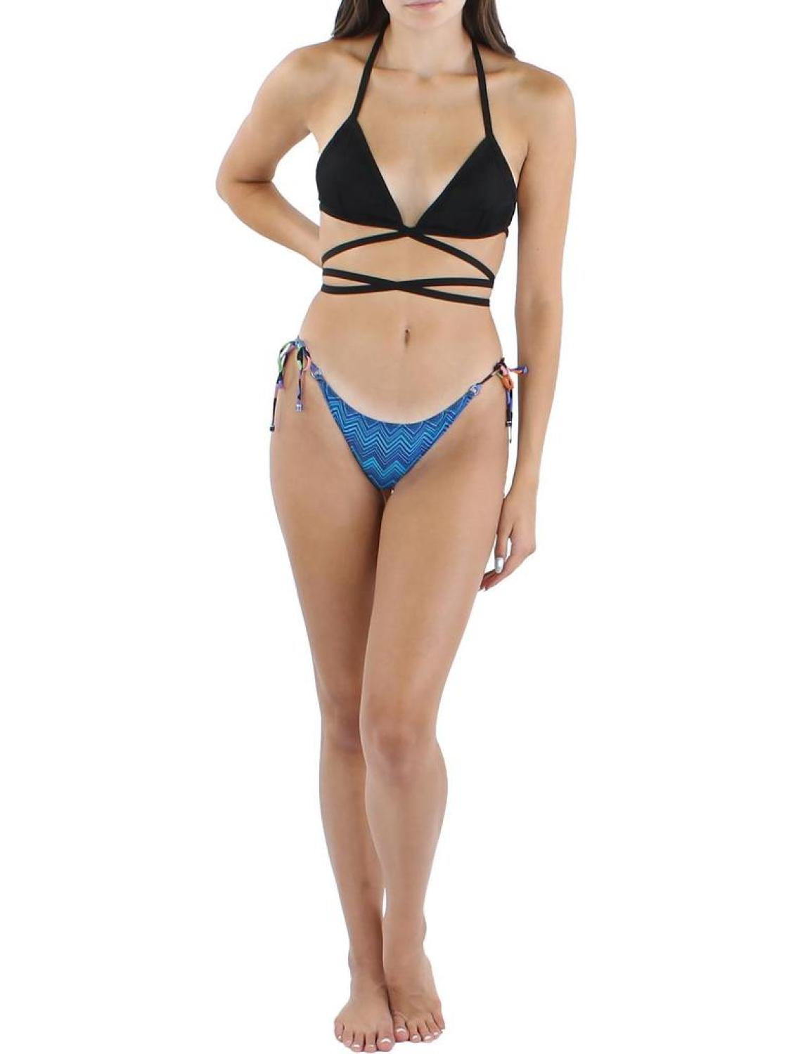 Womens Silk Blend Strappy Cropped
