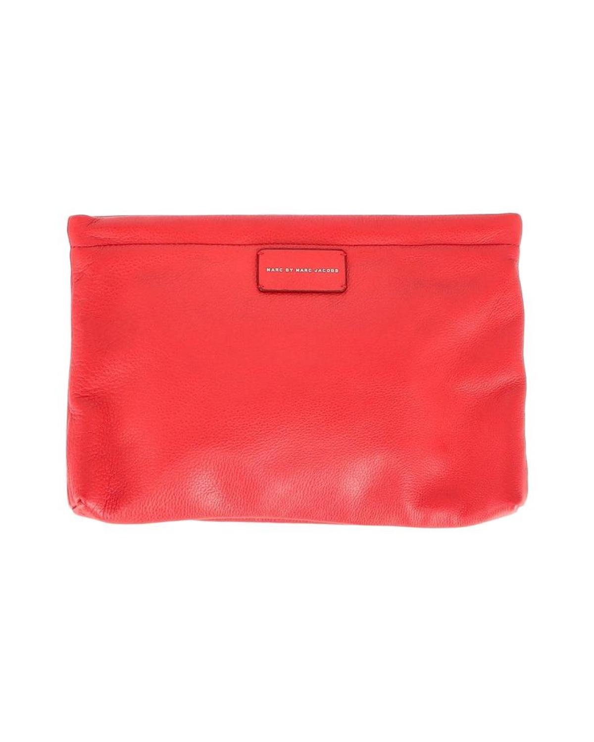 Marc by Marc Jacobs Can't Clutch in Red Leather