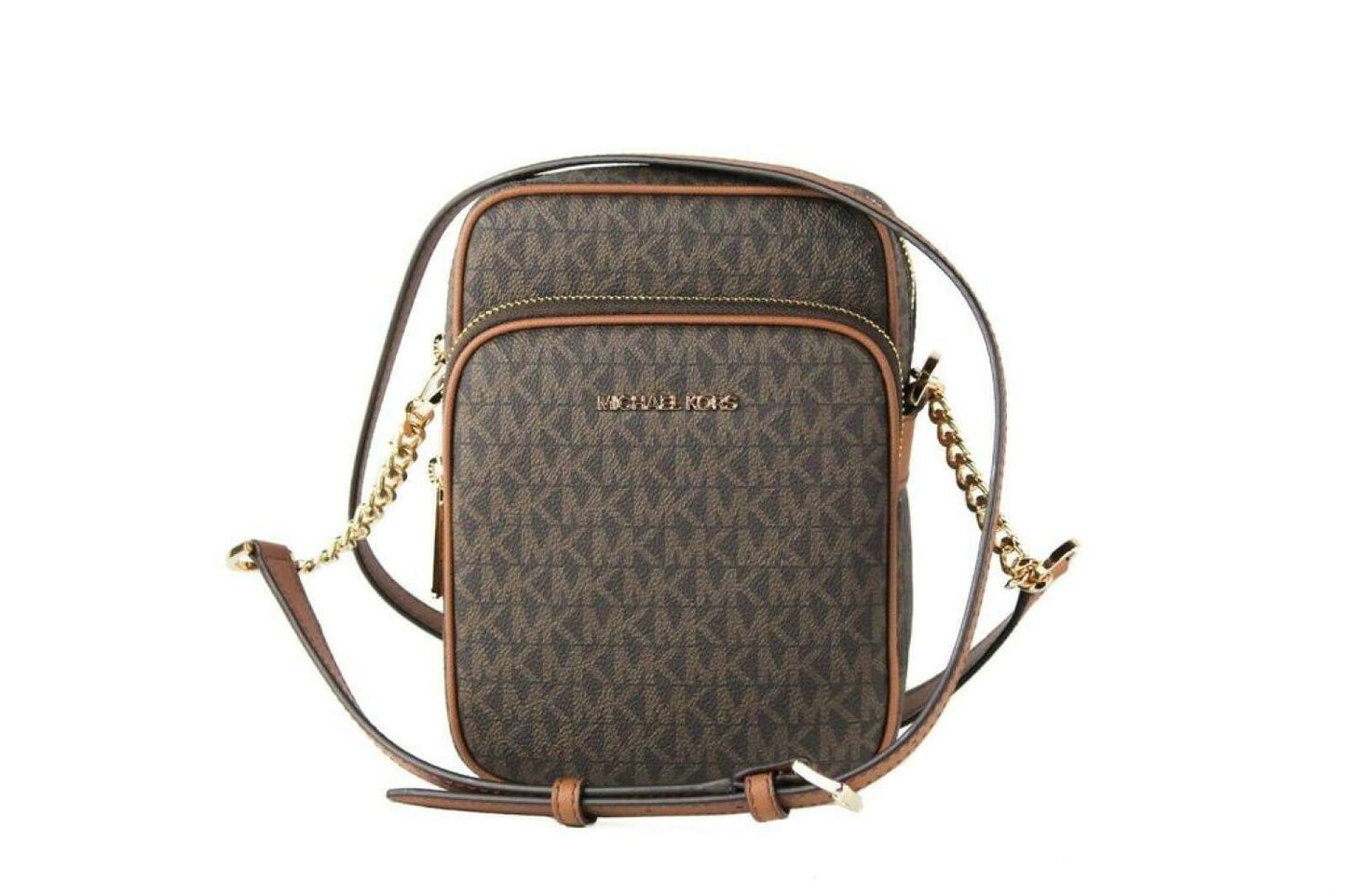 Michael Kors Jet Set Travel Signature Logo Chain Crossbody F Bag