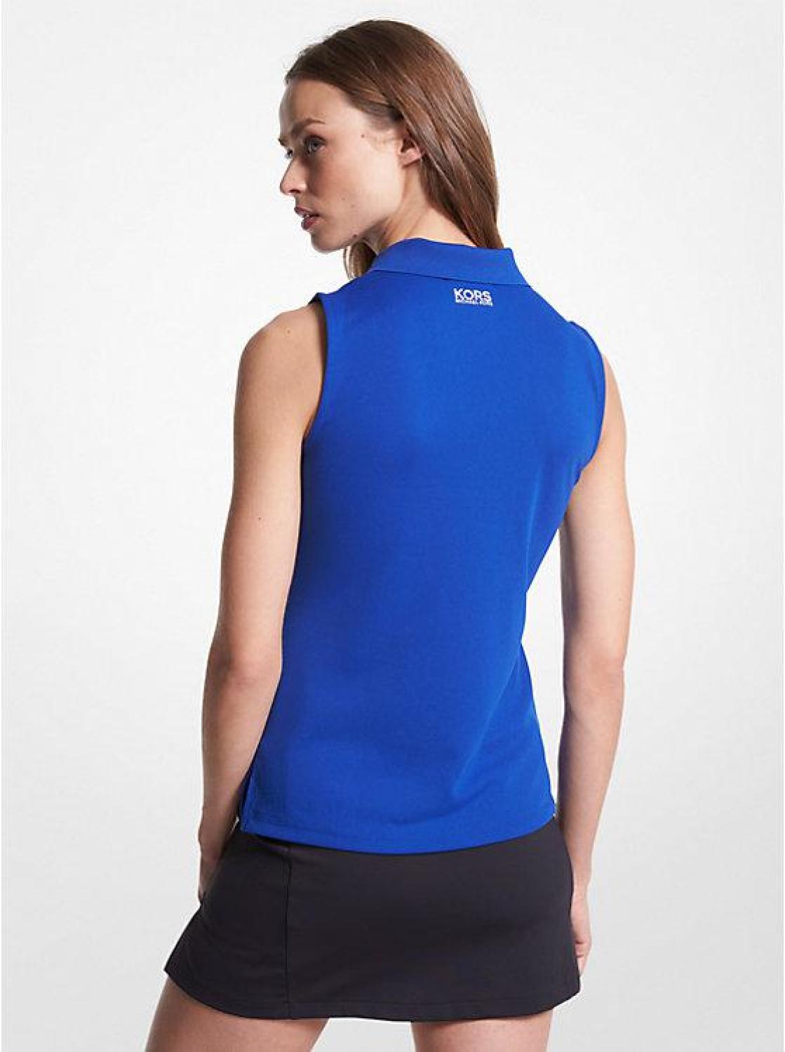 Golf Logo Piqué Sleeveless Polo Shirt