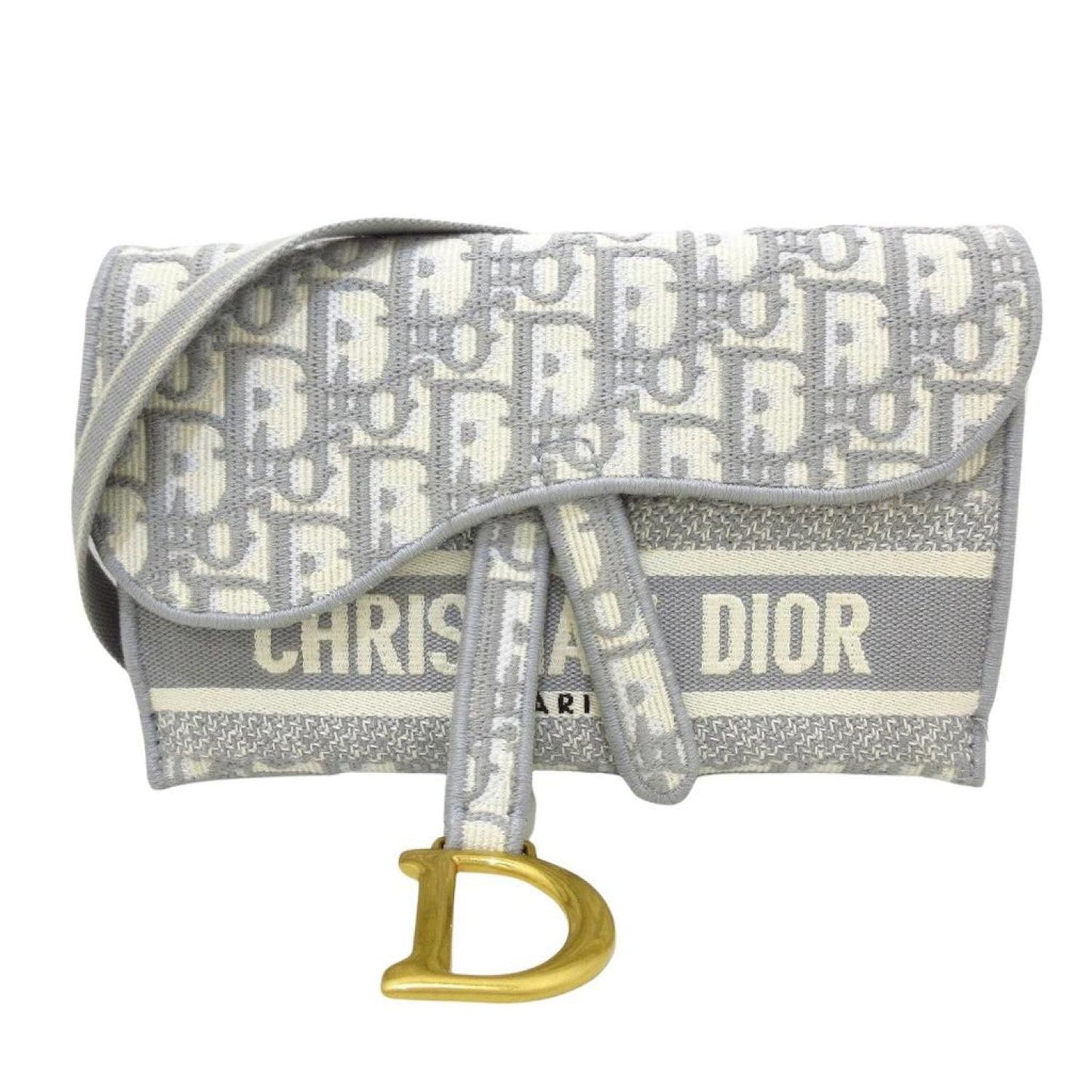 Dior Saddle Canvas Shoulder Bag (Pre-Owned)
