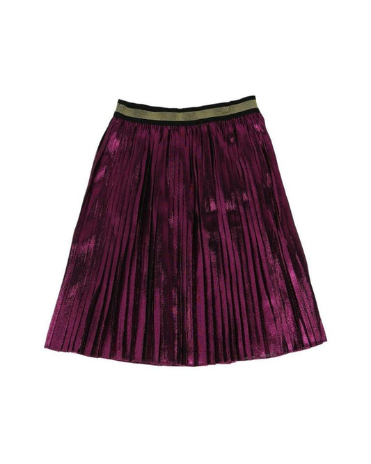 Gucci Pleated Metallic Skirt