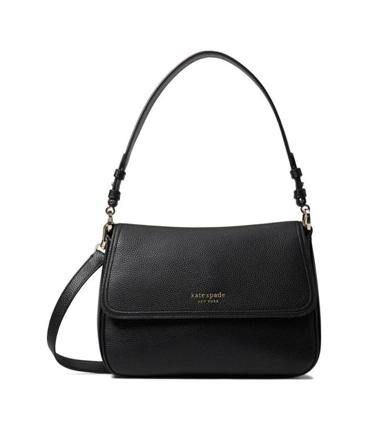 New Core Pebble Pebbled Leather Medium Convertible Flap Shoulder Bag