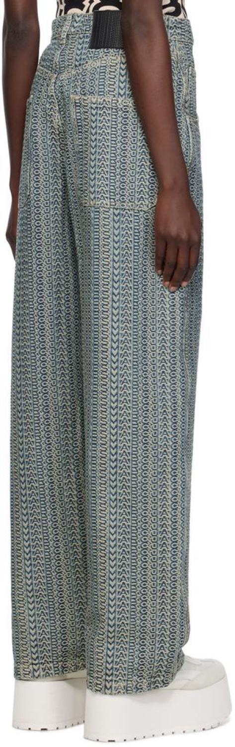 Blue 'The Washed Monogram' Jeans