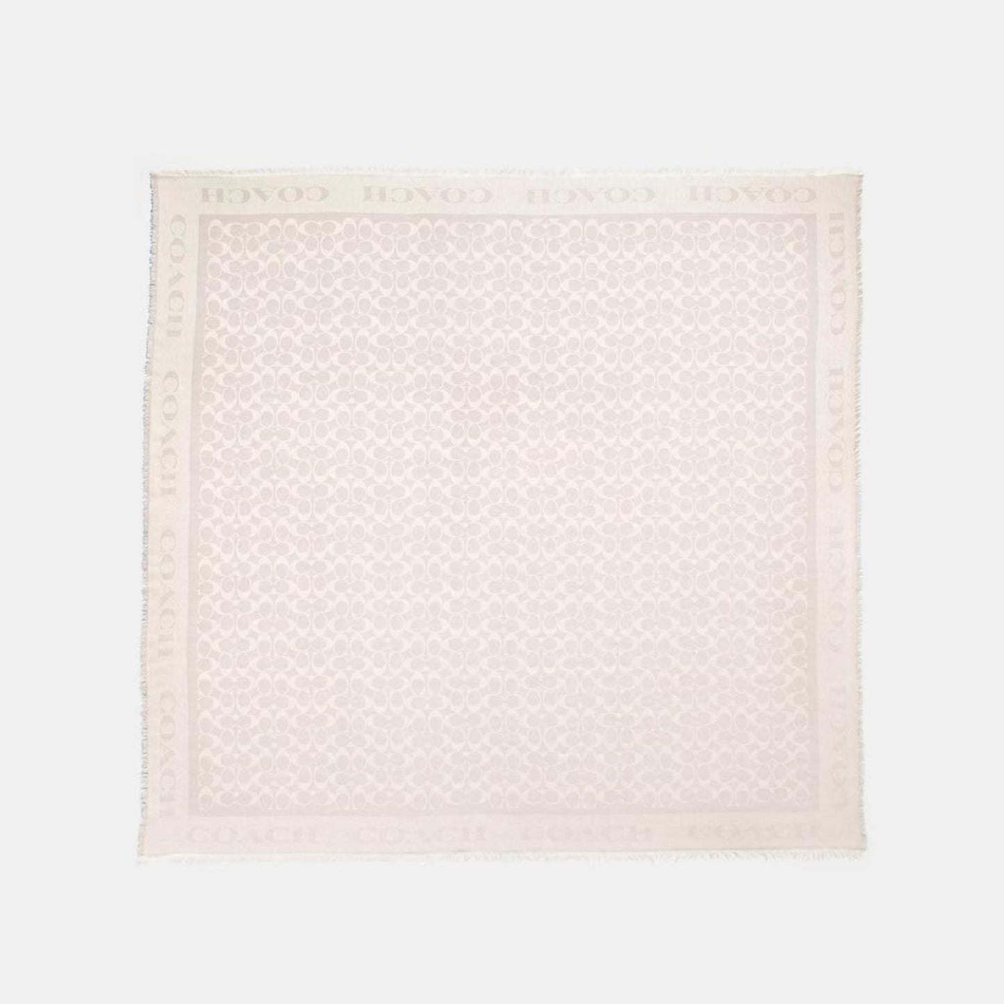 Coach Outlet Signature Jacquard Oversized Square Scarf