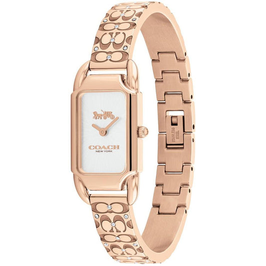 Women's Cadie Signature C Rose Gold-Tone Stainless Steel Bangle Watch, 28.5 x 17.5mm