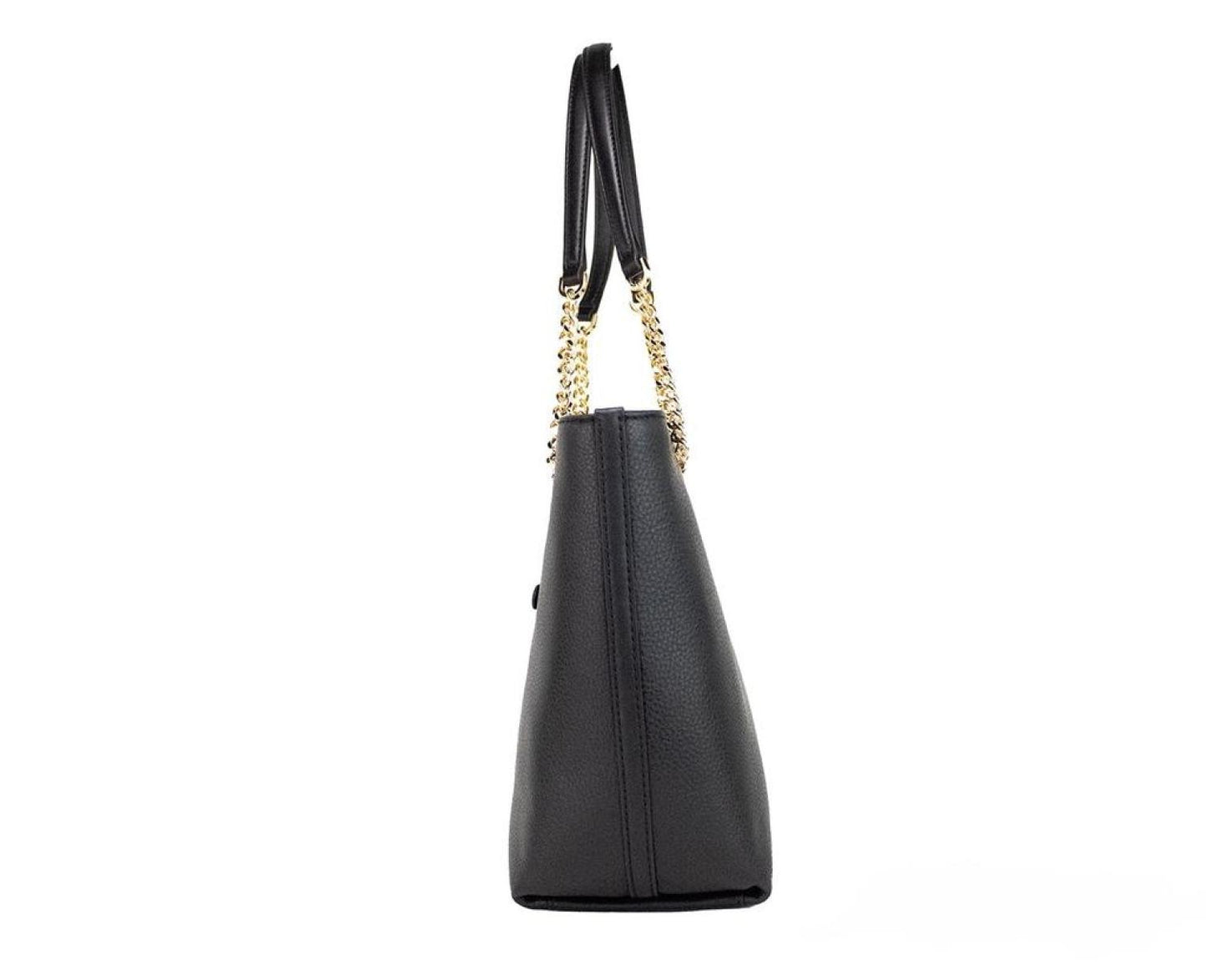 Michael Kors Jet Set Medium Leather Front Zip Chain Tote Purse Women's Bag