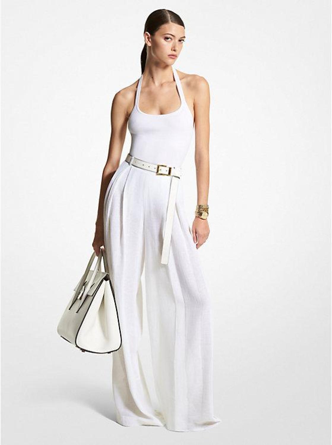 Linen Gauze Palazzo Pants
