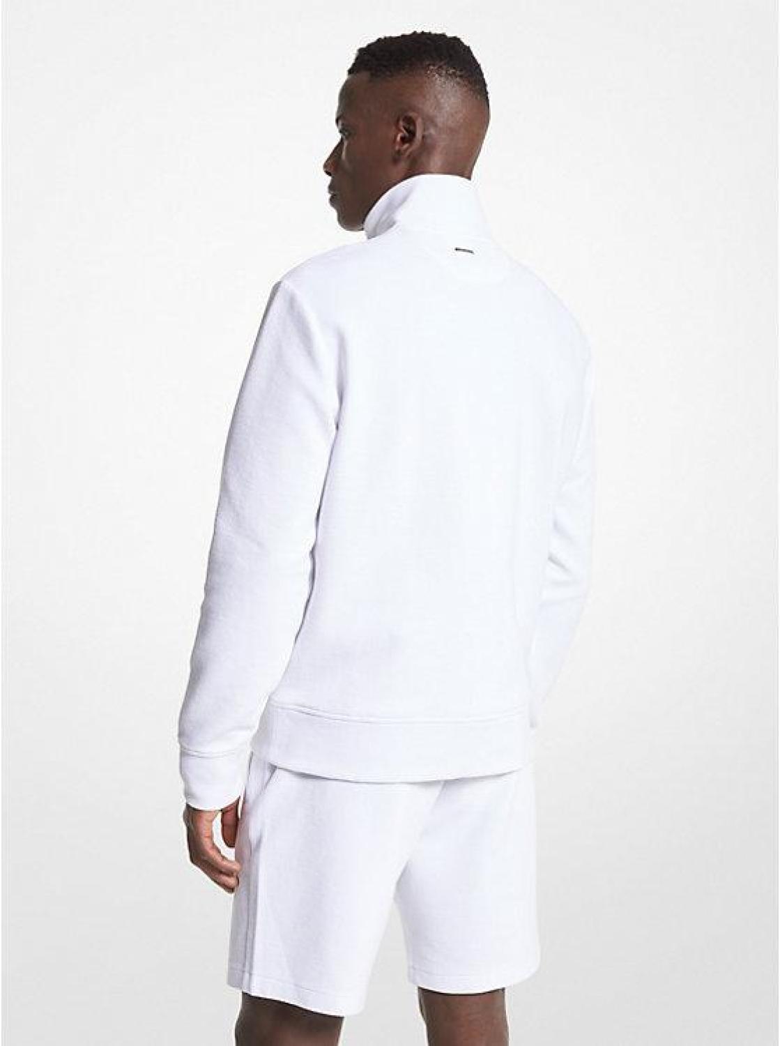 Cotton Blend Half-Zip Sweater