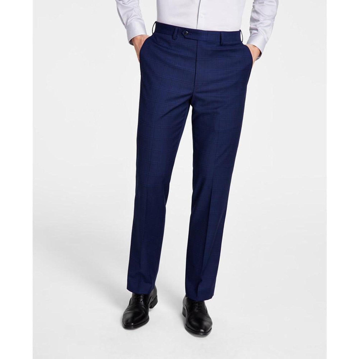 Men's Classic Fit Flat Front Creased Pants