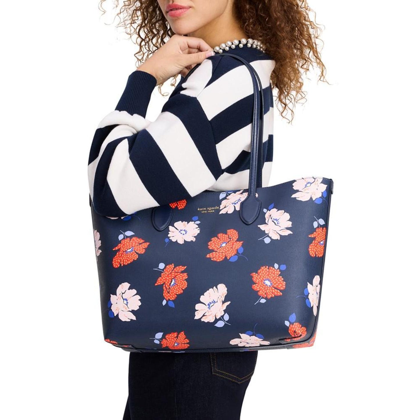 Bleecker Dotty Floral Printed Medium Tote