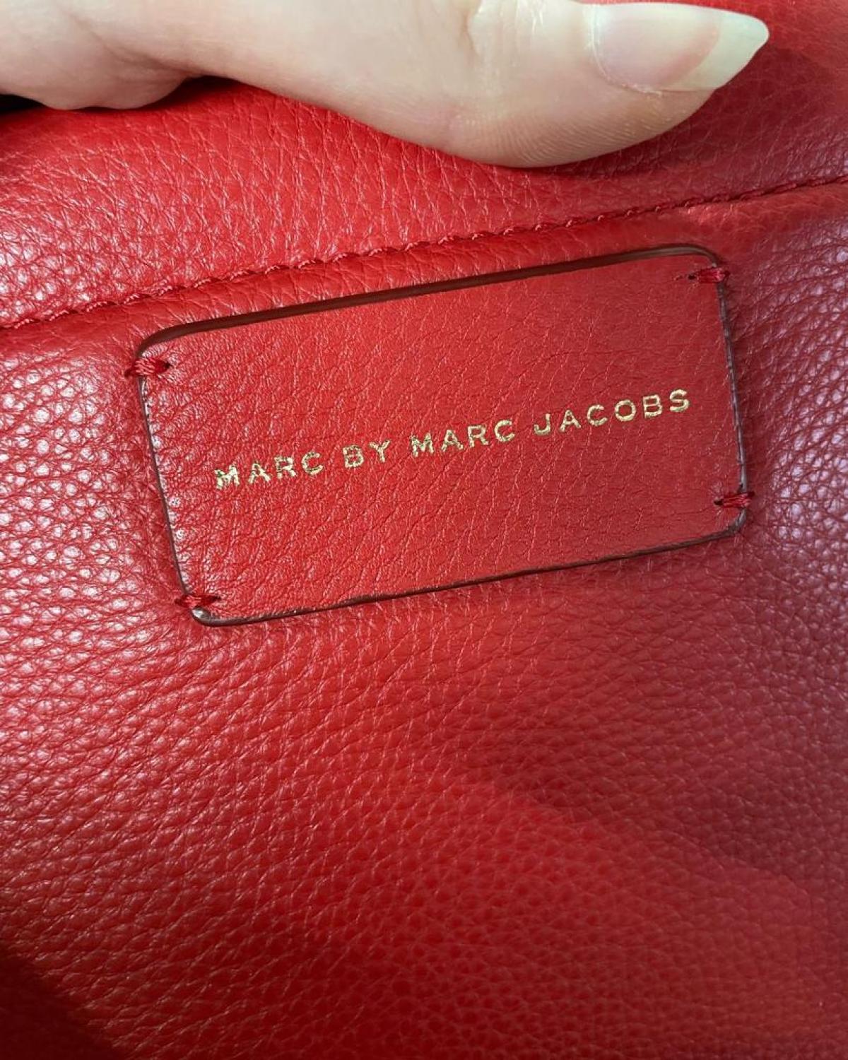 Marc by Marc Jacobs Can't Clutch in Red Leather
