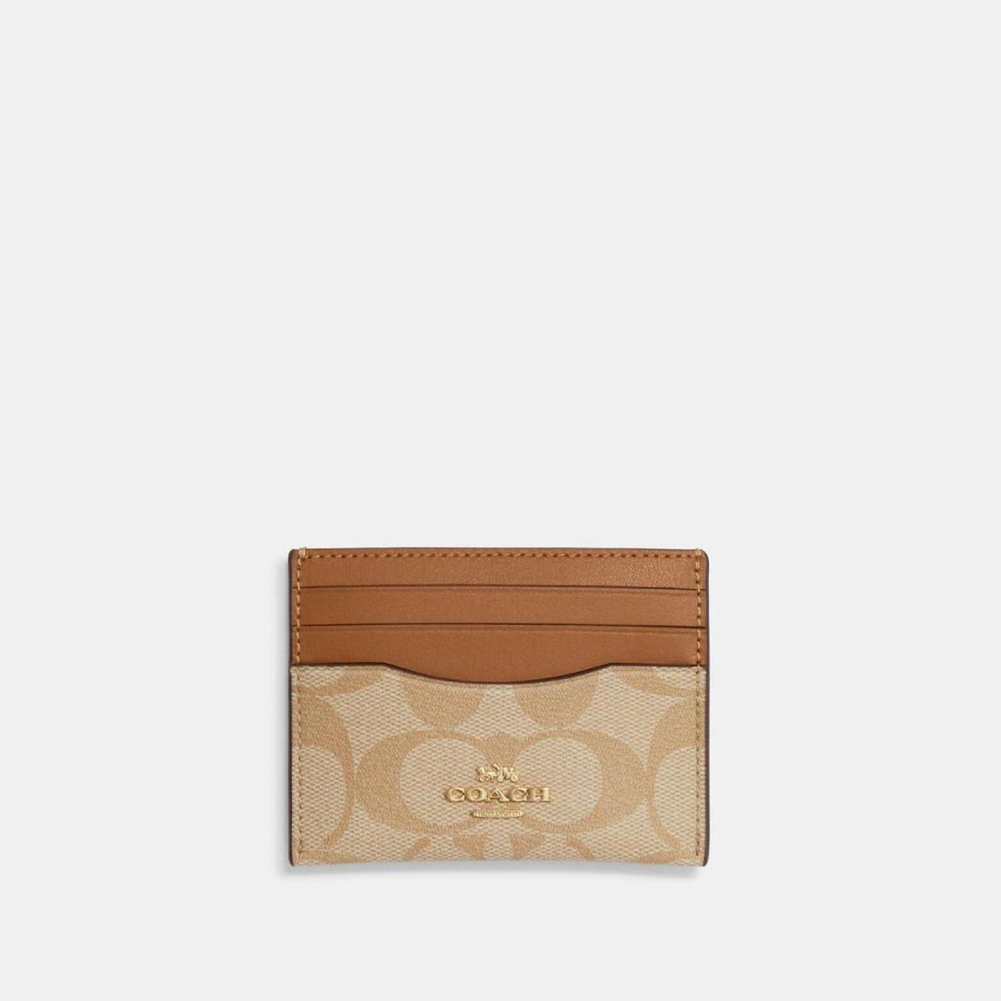 Coach Outlet Slim Id Card Case In Signature Canvas