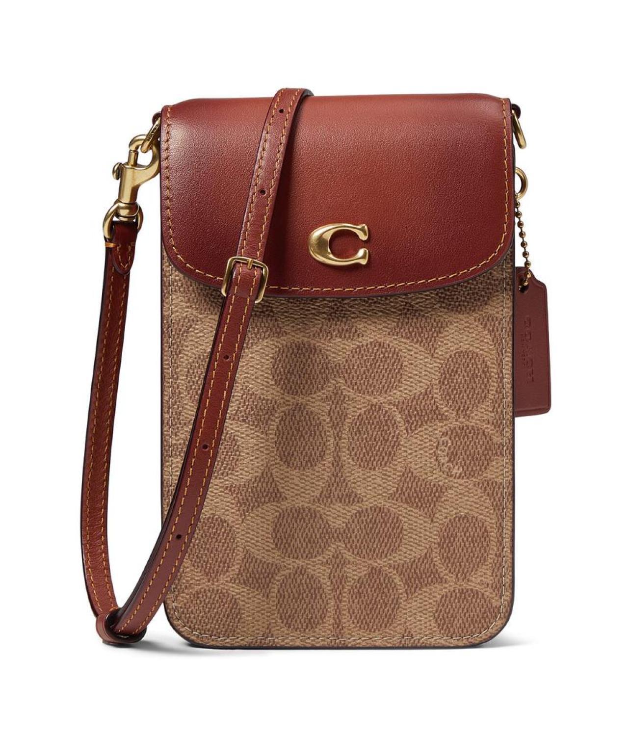 Coated Canvas Signature Phone Crossbody