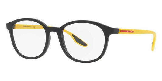 Prada Men's PS-03NV-08W1O1 Linea Rossa 51mm Black Rubber Opticals
