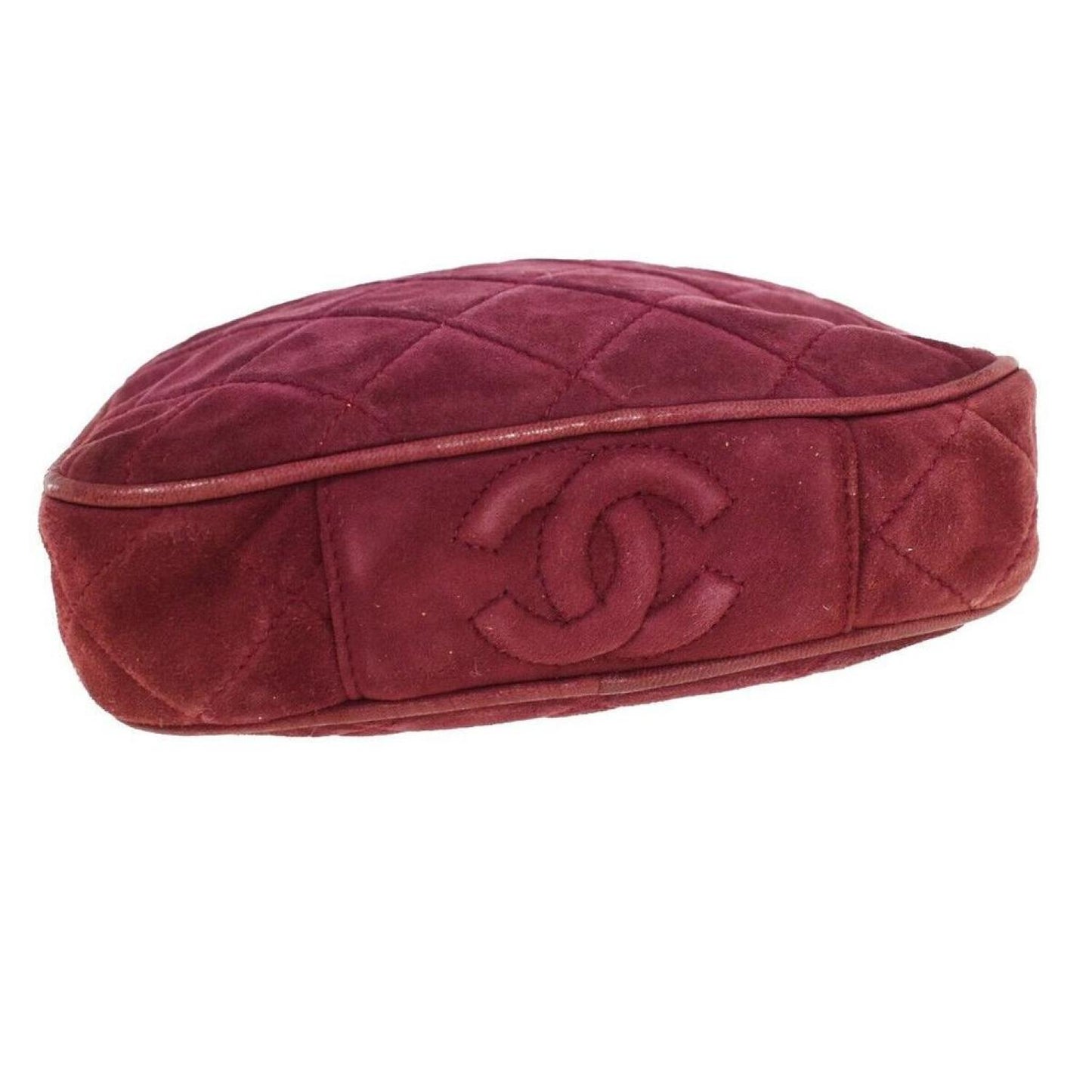 Chanel Matelassé Suede Shoulder Bag (Pre-Owned)