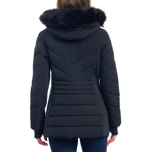 Women's Faux-Fur-Trim Hooded Puffer Coat, Created for Macy's