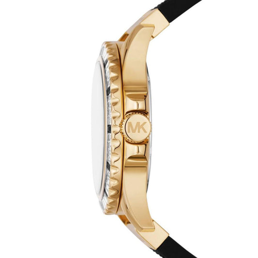 Women's Everest Three-Hand Black Silicone Watch 42mm