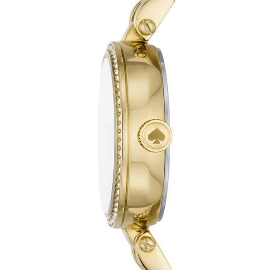 Kate Spade Women's Holland Three-Hand Gold-Tone Stainless Steel Bracelet Watch 28mm