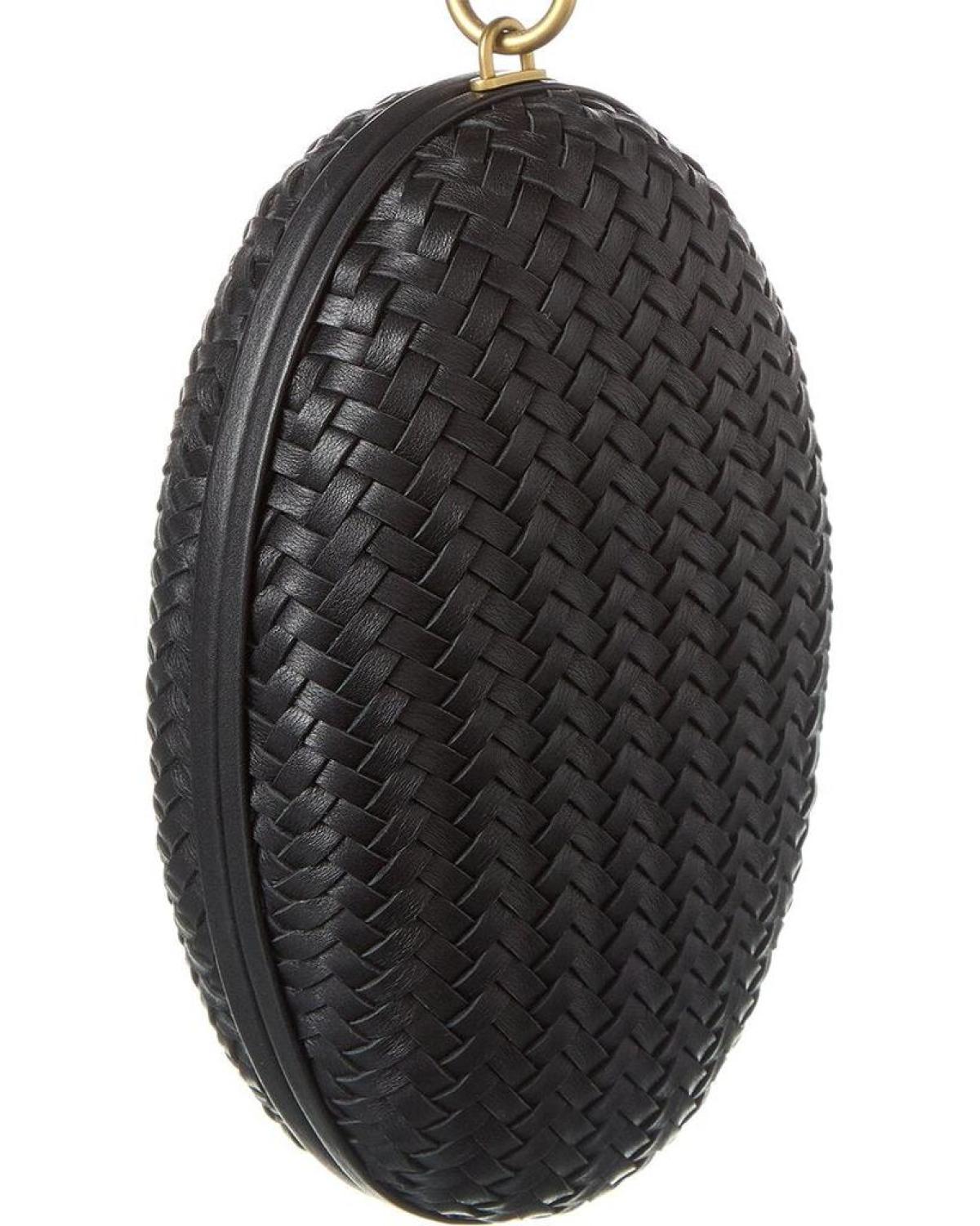 Michael Kors Woven Leather Minaudiere