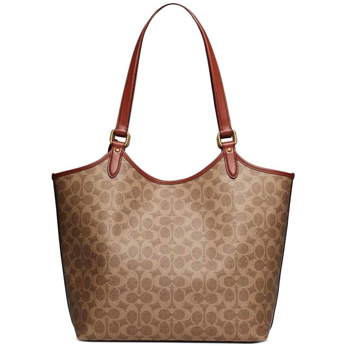 Signature Coated Canvas Day Tote with Removable Pouch