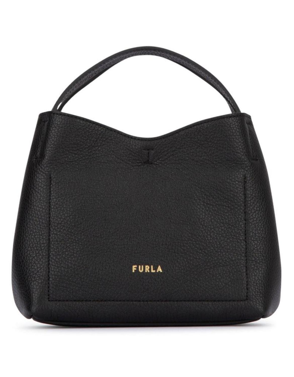 Furla Logo Plaque Magnetic-Closure Top-Handle Bag