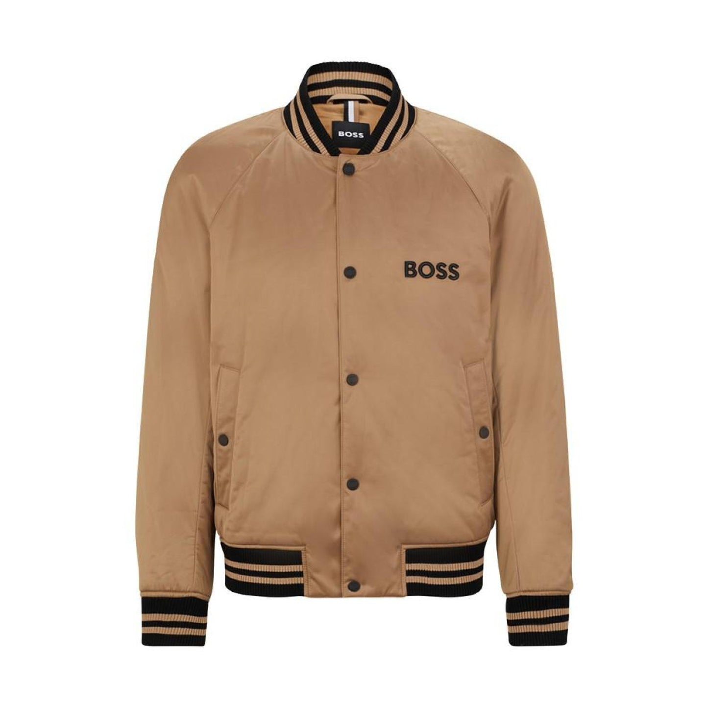 Men's Branded Satin Bomber Jacket