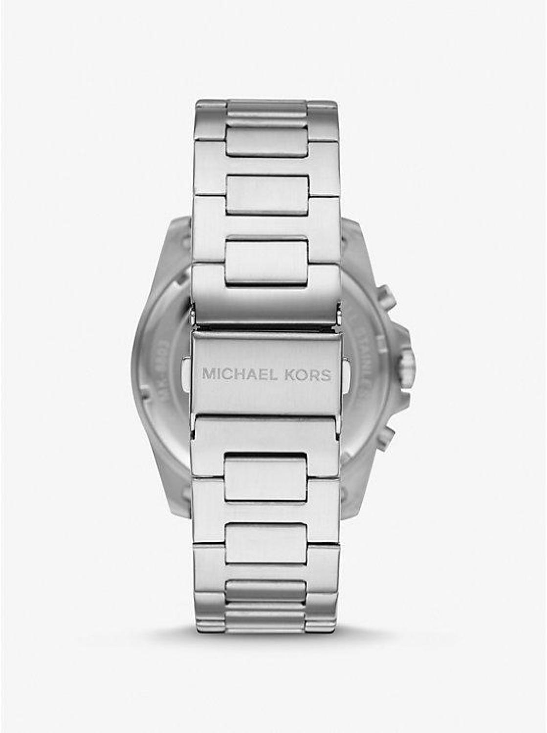 Oversized Alek Silver-Tone Watch Gift Set