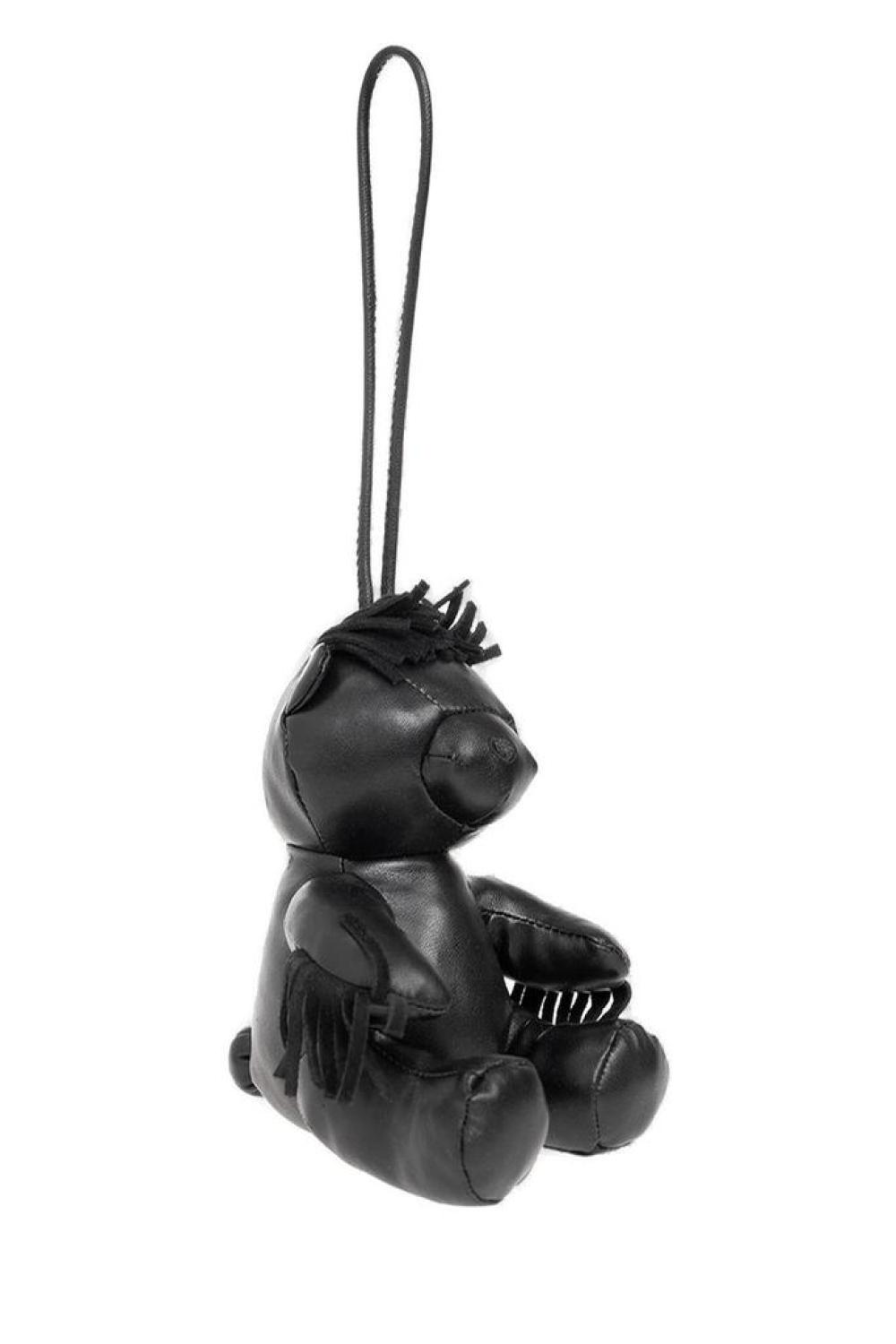 Furla Fringed Padded Teddy Bear Keyring