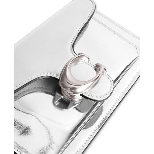 Tabby 20 Mirror Metallic Leather Shoulder Bag