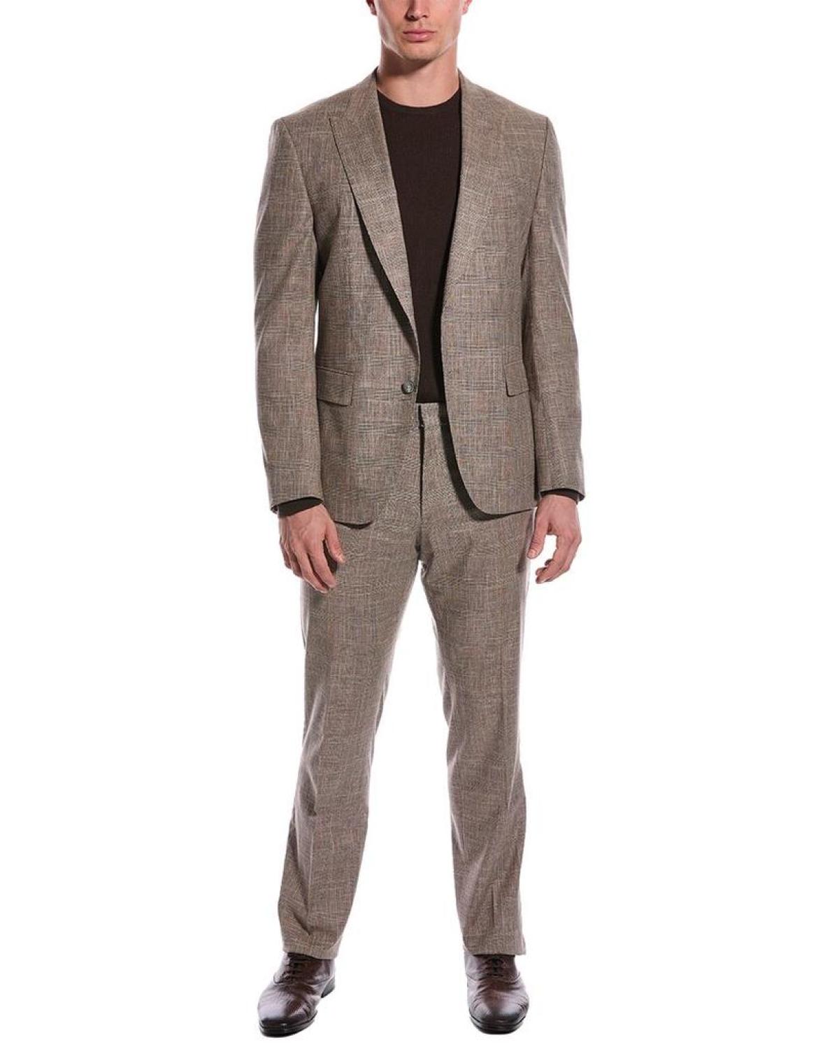 BOSS Hugo Boss 2pc Slim Fit Wool & Linen-Blend Suit