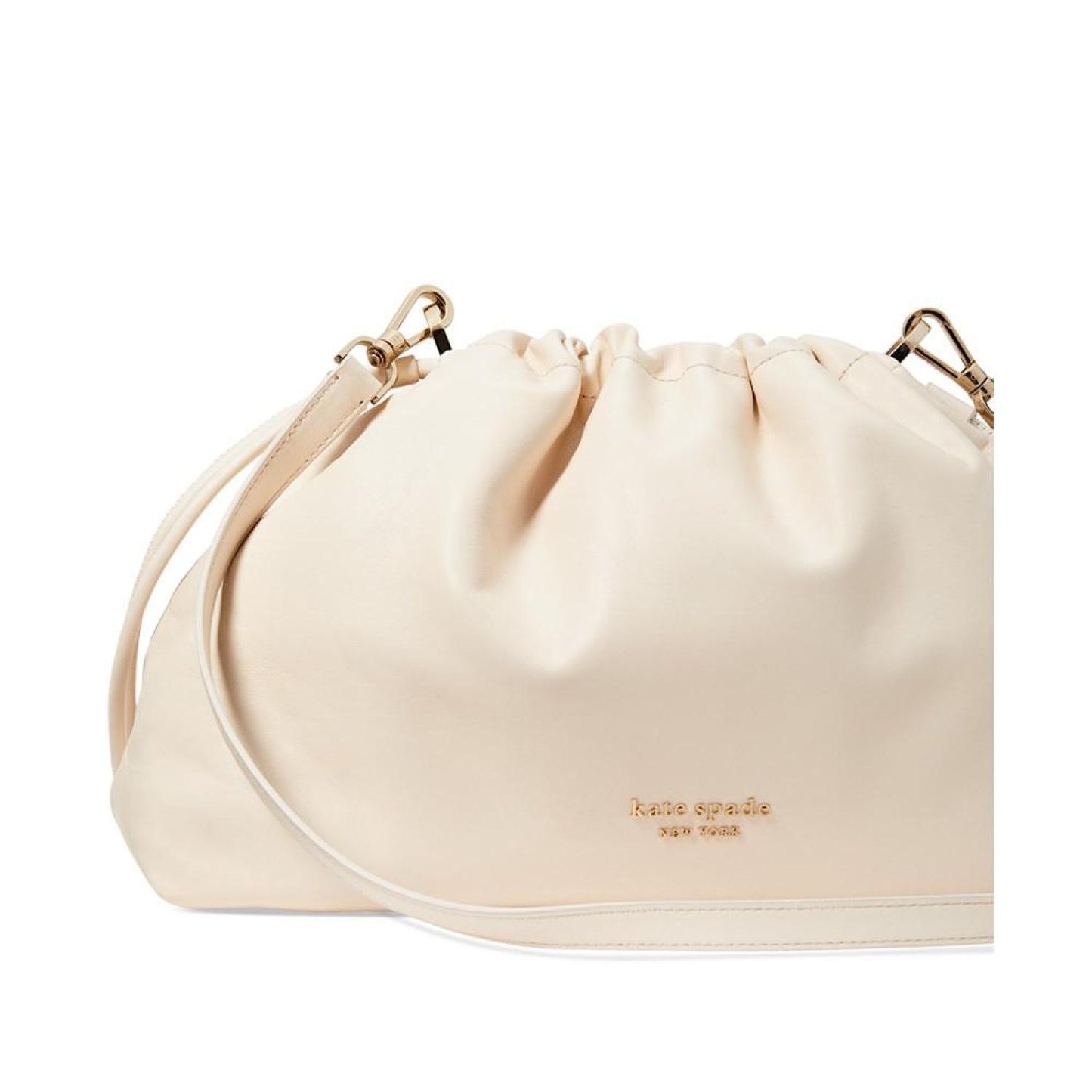 Meringue Smooth Nappa Leather Large Shoulder Bag