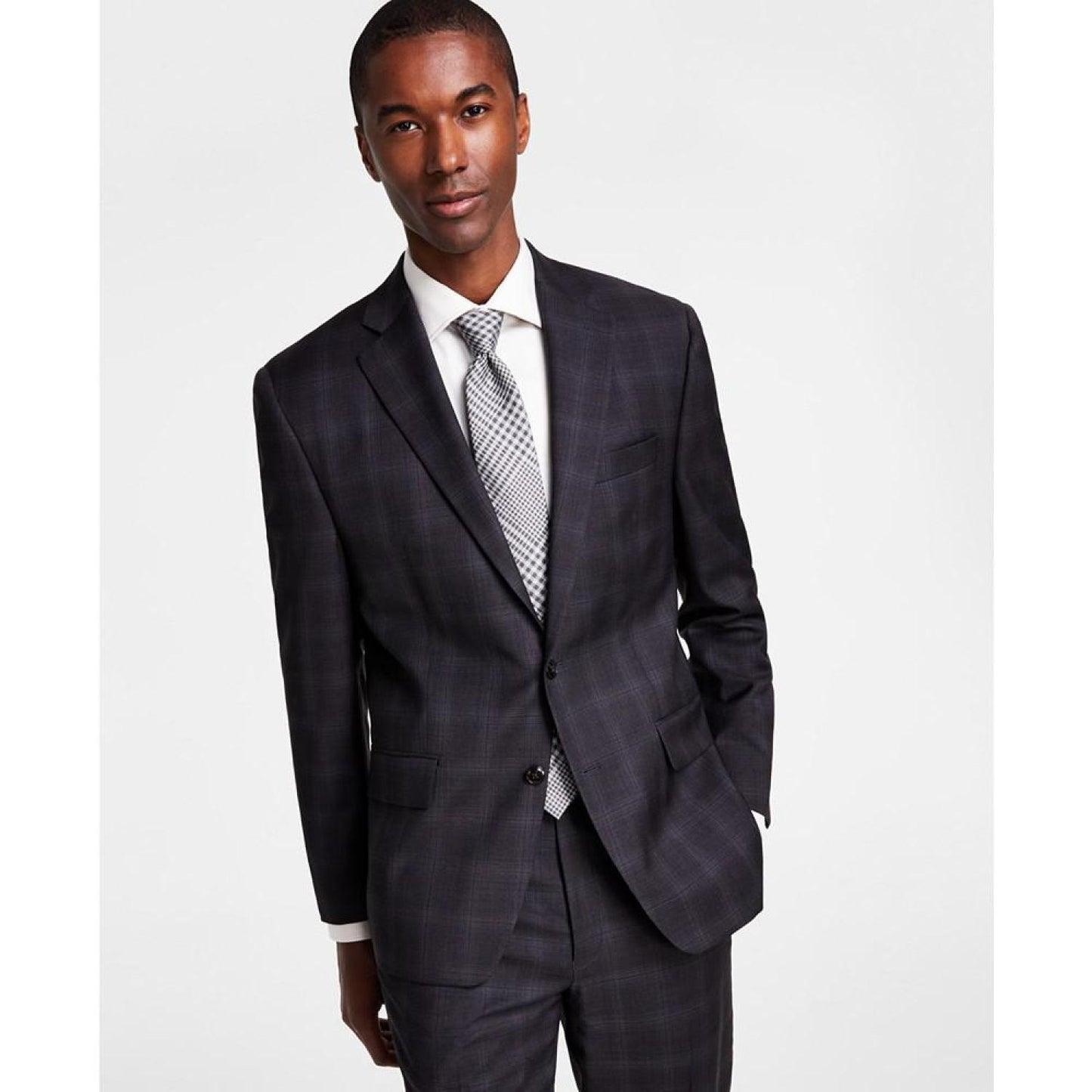 Men's Classic-Fit Wool Stretch Suit Separate Jacket