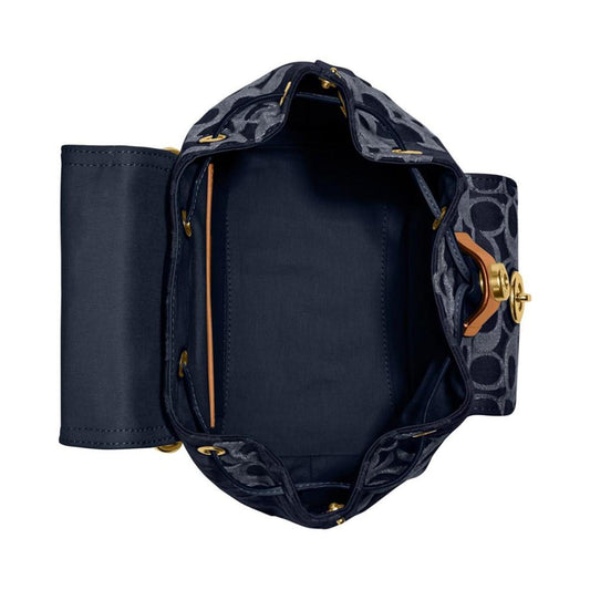 Riya 21 Signature Washed Denim Small Backpack