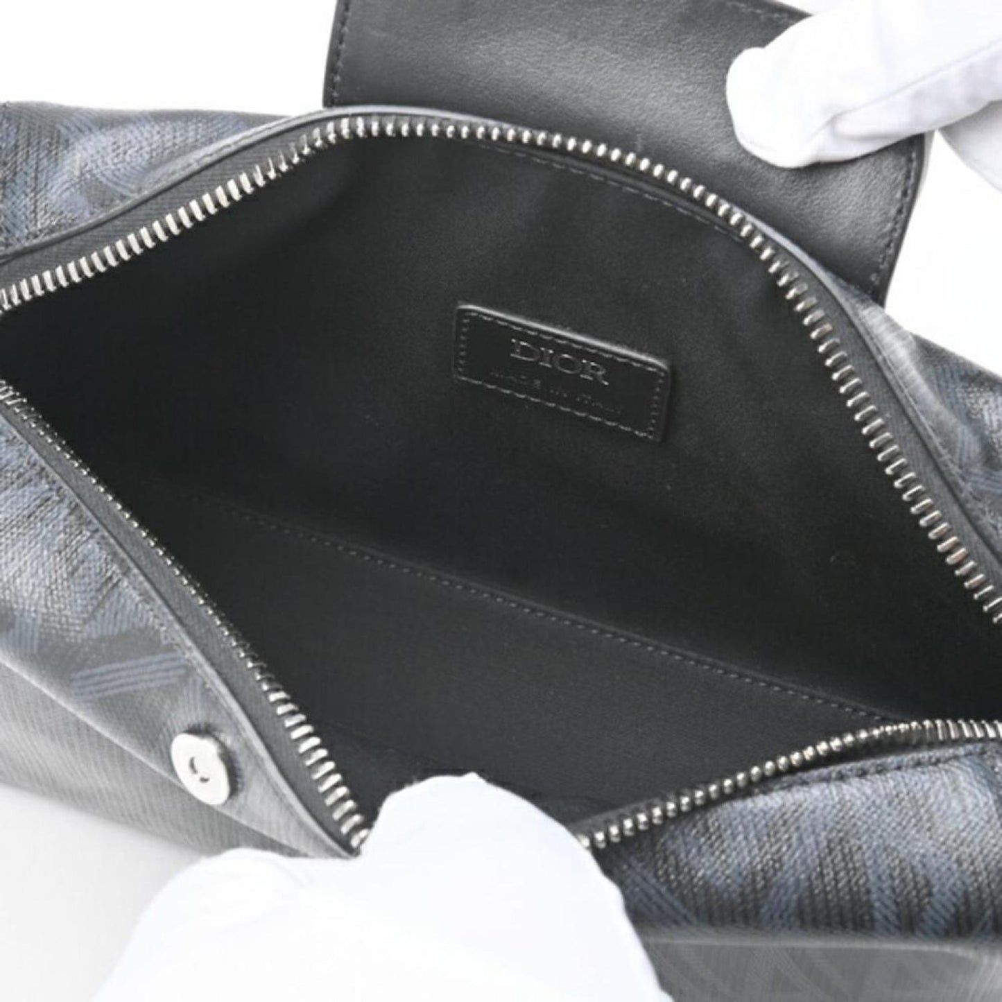 Dior Lingot Canvas Shoulder Bag (Pre-Owned)