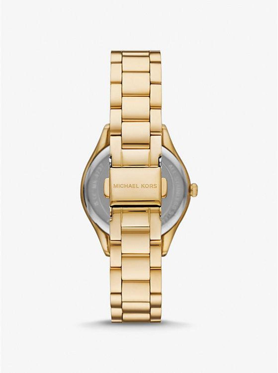 Mini Lauryn Pavé Gold-Tone Watch