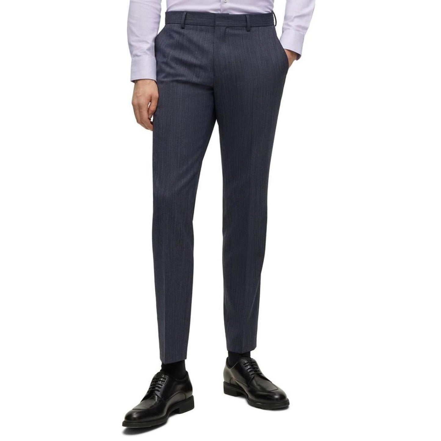 Men's Slim-Fit Two-Piece Micro-Patterned Suit