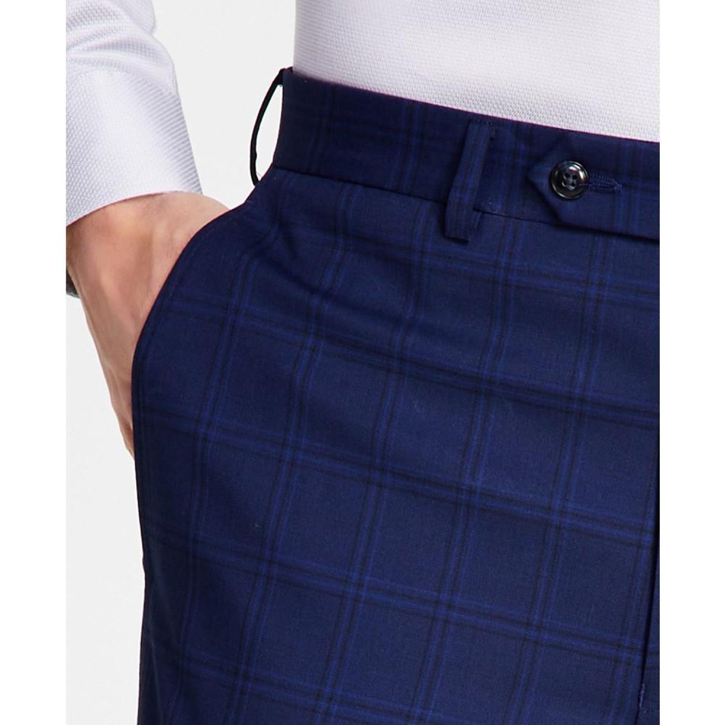 Men's Classic Fit Flat Front Creased Pants