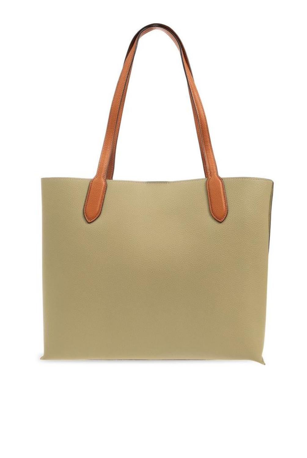 Coach Logo Plaque Twist-Lock Tote Bag