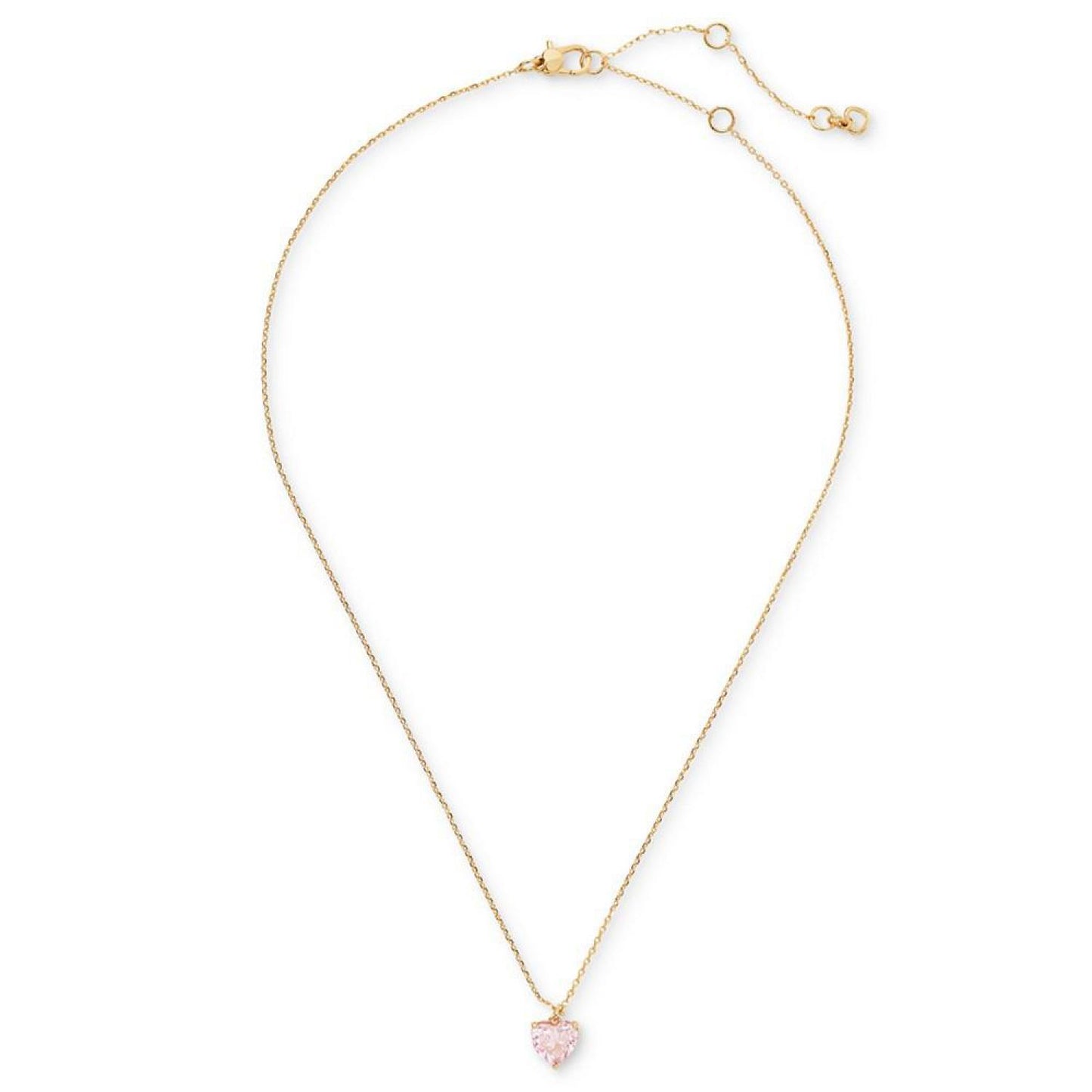 Gold-Tone Birthstone Heart Pendant Necklace, 16" + 3" extender