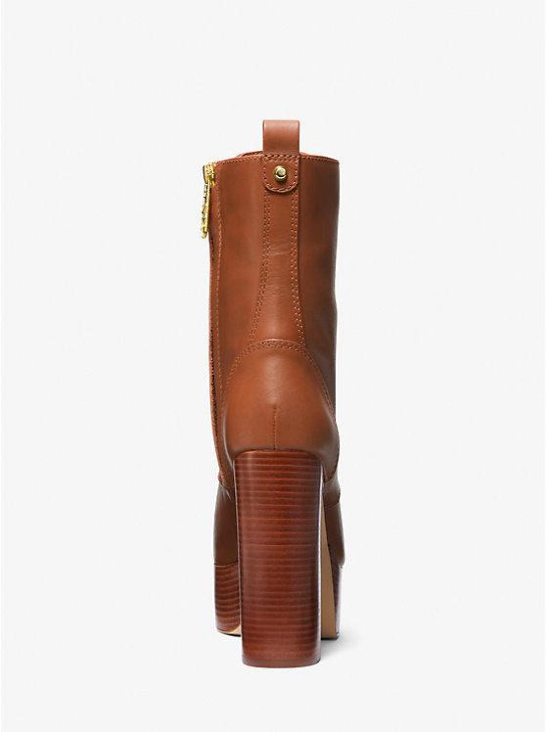 Natasha Leather Platform Boot